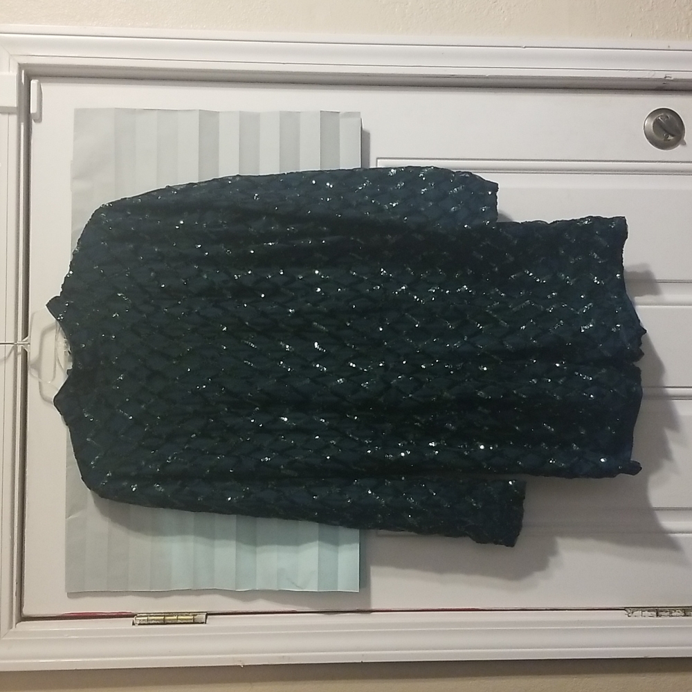 Xtaren Green Sequin Romper